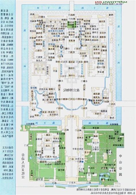 紫禁城 平面圖
